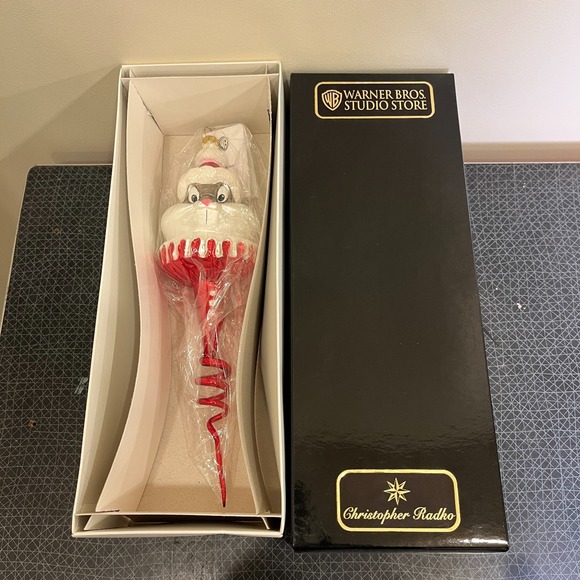 Christopher Radko Other - Radko Warner Bros Ornament Santa Bugs Bunny Sprite Icicle LTD ed, NEW